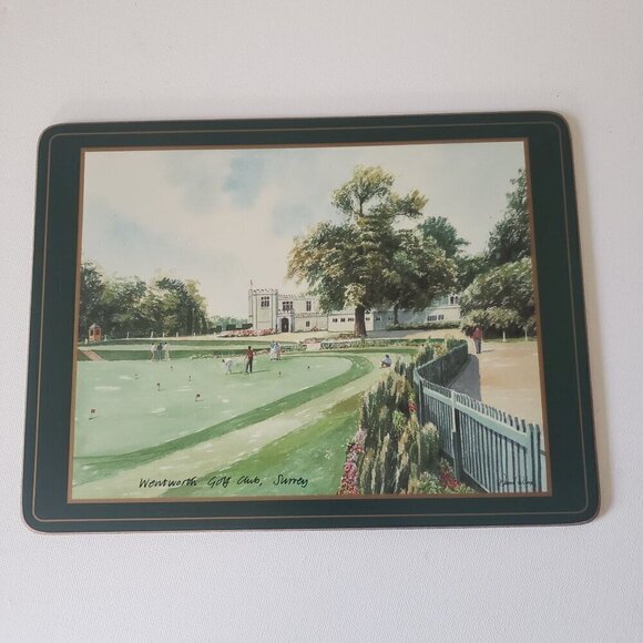 NIB Vintage Pimpernel UK/England Champion Golf Course Collectors Set Placemats 6 - Picture 7 of 16